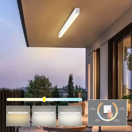 Brilagi - LED-kylpyhuoneen kattovalaisin SLEEKLINE LED/40W/230V 3000/4500/6000K valkoinen IP44