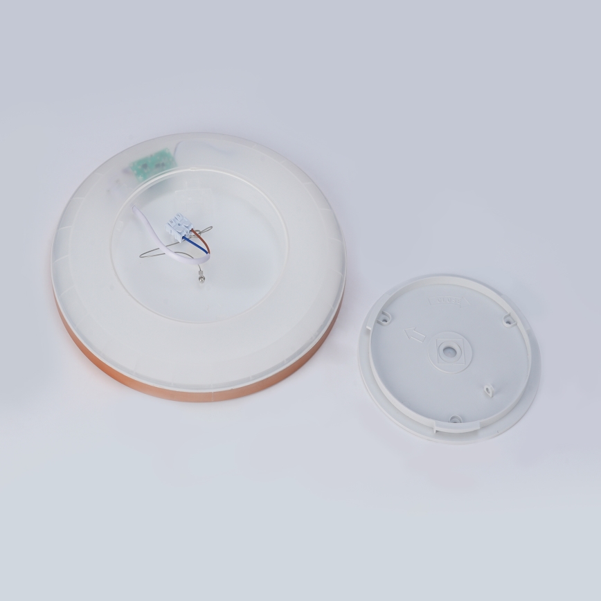 Brilagi - LED-kylpyhuoneen kattovalaisin ULTRA SLIM LED/18W/230V Ø 30 cm ruusukulta IP54