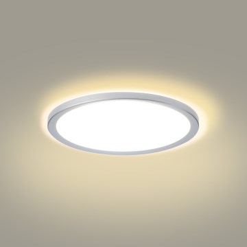 Brilagi - LED-kylpyhuoneen kattovalaisin ULTRA SLIM LED/18W/230V halkaisija 30 cm hopea IP54