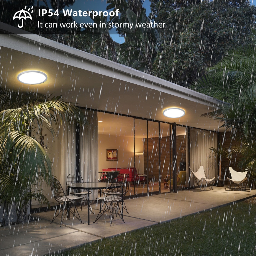 Brilagi - LED-kylpyhuoneen kattavalaisin ULTRA SLIM LED/12W/230V halkaisija 22,5 cm hopea IP54