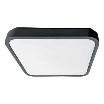 Brilagi - LED-kylpyhuoneen kattovalaisin ZENNA LED/18W/230V 28,5x28,5 cm IP44 antrasiitti