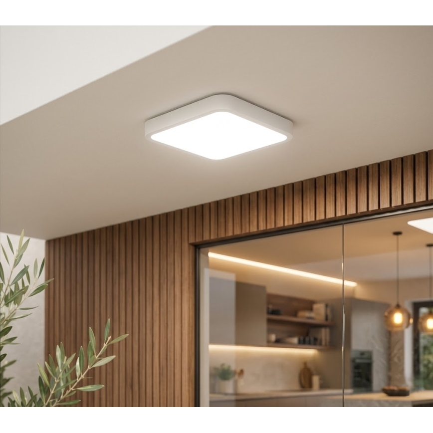 BRILAGI - LED-kylpyhuoneen kattovalaisin ZENNA LED/18W/230V 28,5x28,5 cm IP44 valkoinen