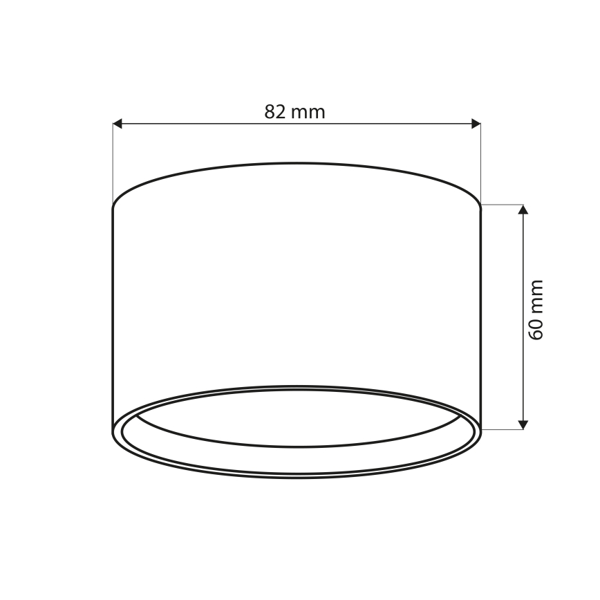BRILAGI - LED Kylpyhuoneen kohdevalaisin SMOOTH 1xGX53/15W/230V 60x82 mm antrasiitti IP54