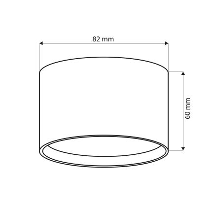 Brilagi - LED Kylpyhuoneen kohdevalaisin SMOOTH 1xGX53/15W/230V antrasiitti IP65