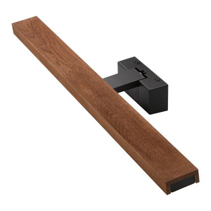 Brilagi - LED-kylpyhuonepeilivalaisin 3-in-1 WOODY MIRROR LED/12W/230V 60 cm IP44 musta/tammi (kirsikka)