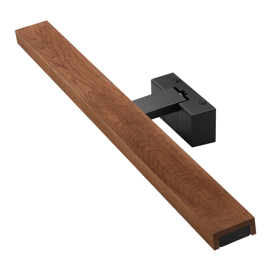 Brilagi - LED-kylpyhuonepeilivalaisin 3-in-1 WOODY MIRROR LED/12W/230V 60 cm IP44 musta/tammi (kirsikka)
