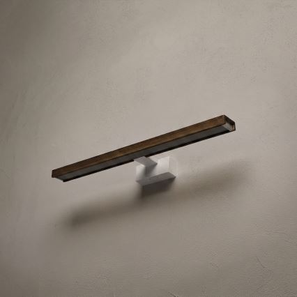 Brilagi - LED-kylpyhuoneen peilivalaisin 3v1 WOODY MIRROR 3v1 LED/12W/230V 60 cm IP44 valkoinen/tammi/saksanpähkinä