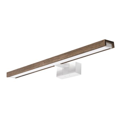 Brilagi - LED-kylpyhuoneen peilivalaisin 3v1 WOODY MIRROR 3v1 LED/12W/230V 60 cm IP44 valkoinen/tammi/saksanpähkinä