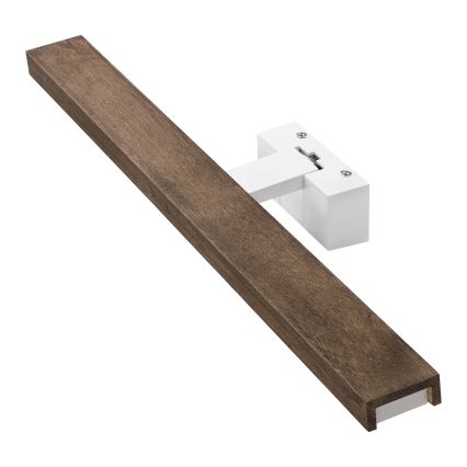 Brilagi - LED-kylpyhuoneen peilivalaisin 3v1 WOODY MIRROR 3v1 LED/12W/230V 60 cm IP44 valkoinen/tammi/saksanpähkinä