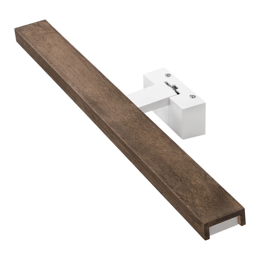 Brilagi - LED-kylpyhuoneen peilivalaisin 3v1 WOODY MIRROR 3v1 LED/12W/230V 60 cm IP44 valkoinen/tammi/saksanpähkinä