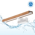 Brilagi - LED-kylpyhuoneen peilivalaisin 3-in-1 WOODY MIRROR LED/8W/230V 40 cm IP44 valkoinen/tammi kirsikka