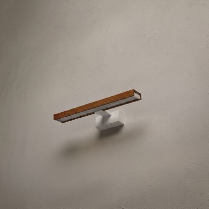 Brilagi - LED-kylpyhuoneen peilivalaisin 3-in-1 WOODY MIRROR LED/8W/230V 40 cm IP44 valkoinen/tammi kirsikka