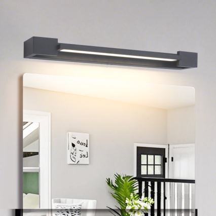 Brilagi - AQUA LINE LED - kylpyhuoneen peilivalaisin LED/12W/230V 45 cm IP44 antrasiitti CRI 90