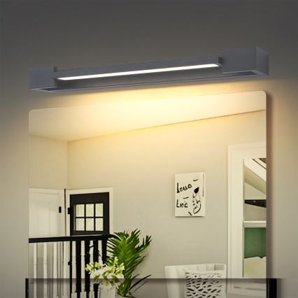 Brilagi - AQUA LINE LED - kylpyhuoneen peilivalaisin LED/12W/230V 45 cm IP44 antrasiitti CRI 90