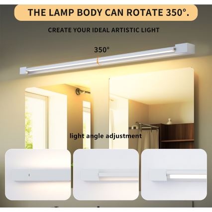 Brilagi - AQUA LINE LED -kylpyhuonepeilivalaisin, LED/36W/230V, 120 cm, IP44, valkoinen, CRI 90