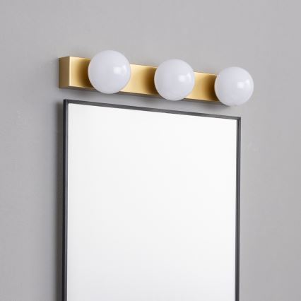 Brilagi - HOLLYWOOD LED-kylpyhuoneen peilivalaisin 3xLED/3W/230V 39 cm IP44, kullanvärinen