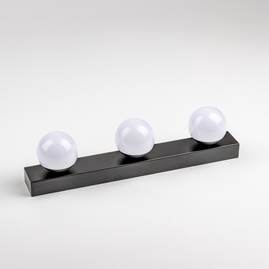 Brilagi - HOLLYWOOD LED-peilivalaisin 3xLED/3W/230V 39 cm IP44, musta
