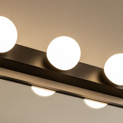 Brilagi - LED-kylpyhuonepeilivalaisin HOLLYWOOD 4xLED/3W/230V 53 cm IP44 musta