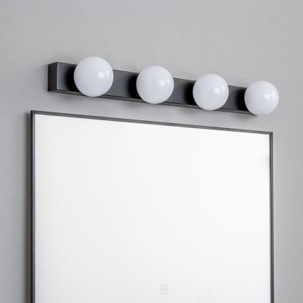 Brilagi - LED-kylpyhuonepeilivalaisin HOLLYWOOD 4xLED/3W/230V 53 cm IP44 musta