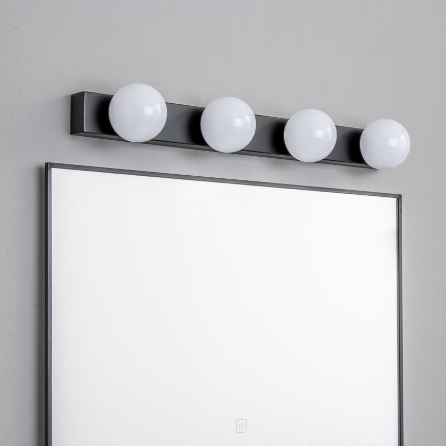Brilagi - LED-kylpyhuonepeilivalaisin HOLLYWOOD 4xLED/3W/230V 53 cm IP44 musta