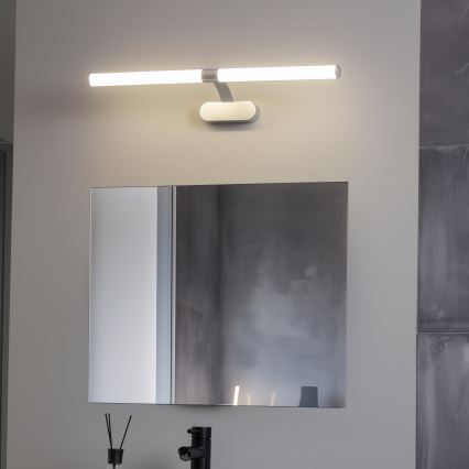 Brilagi - LED-peilivalaisin kylpyhuoneeseen 2-in-1 TUBEO LED/8W/230V 60 cm IP44 hopea