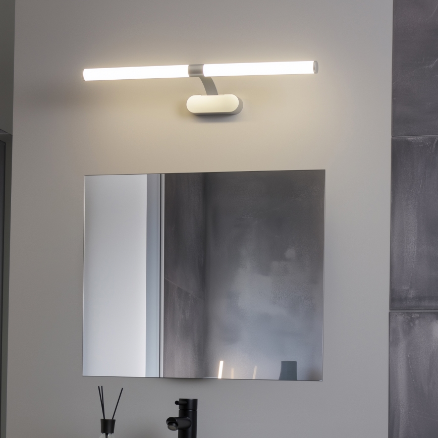 Brilagi - LED-peilivalaisin kylpyhuoneeseen 2-in-1 TUBEO LED/8W/230V 60 cm IP44 hopea