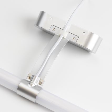 Brilagi - LED-peilivalaisin kylpyhuoneeseen 2-in-1 TUBEO LED/8W/230V 60 cm IP44 hopea