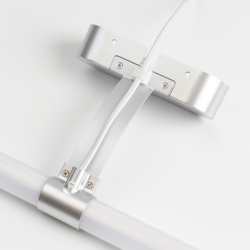 Brilagi - LED-peilivalaisin kylpyhuoneeseen 2-in-1 TUBEO LED/8W/230V 60 cm IP44 hopea