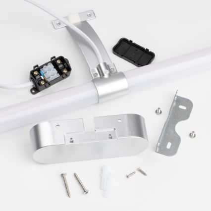 Brilagi - LED-peilivalaisin kylpyhuoneeseen 2-in-1 TUBEO LED/8W/230V 60 cm IP44 hopea