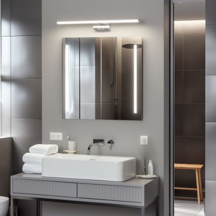 Brilagi - LED-kylpyhuonepeilivalaisin 3-in-1 VESTRA LED/12W/230V 60 cm IP44 kiiltävä kromi