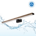 Brilagi - LED Kylpyhuoneen peilivalaisin WOODY MIRROR 3-in-1 LED/15W/230V 80 cm IP44 musta/tammi-saksanpähkinä