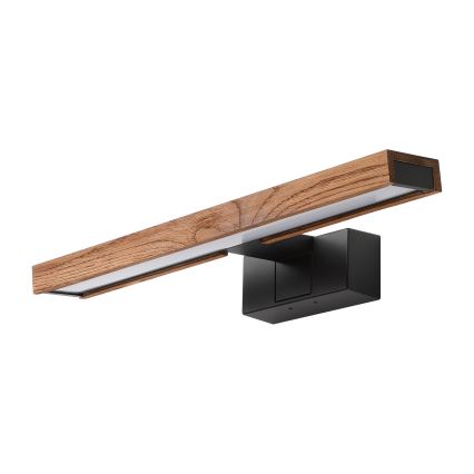 Brilagi - LED-peilivalaisin kylpyhuoneeseen WOODY MIRROR 3v1 LED/8W/230V 40 cm IP44 musta/tammi