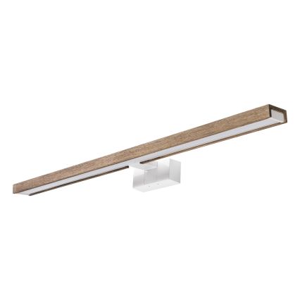Brilagi - LED-kylpyhuonepeilivalaisin WOODY MIRROR 3-in-1 LED/15W/230V 80 cm IP44 valkoinen/tammi/saksanpähkinä