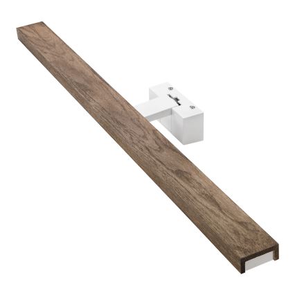 Brilagi - LED-kylpyhuonepeilivalaisin WOODY MIRROR 3-in-1 LED/15W/230V 80 cm IP44 valkoinen/tammi/saksanpähkinä