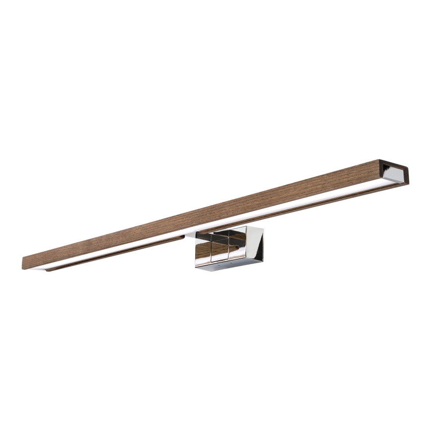 BRILAGI - LED-kylpyhuoneen peilivalaisin WOODY MIRROR 3v1 LED/15W/230V 80 cm IP44 kiiltävä kromi/tammi-saksanpähkinä