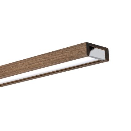 BRILAGI - LED-kylpyhuoneen peilivalaisin WOODY MIRROR 3v1 LED/15W/230V 80 cm IP44 kiiltävä kromi/tammi-saksanpähkinä