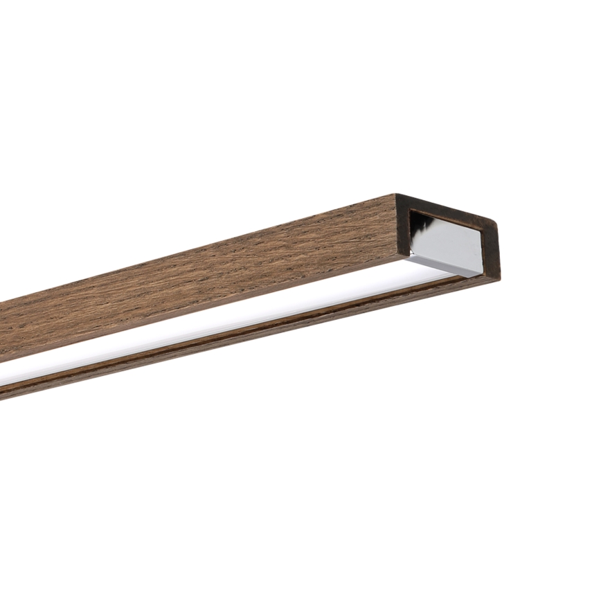 BRILAGI - LED-kylpyhuoneen peilivalaisin WOODY MIRROR 3v1 LED/15W/230V 80 cm IP44 kiiltävä kromi/tammi-saksanpähkinä