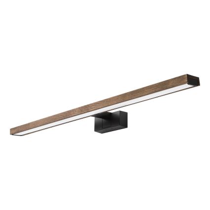 Brilagi - LED Kylpyhuoneen peilivalaisin WOODY MIRROR 3-in-1 LED/15W/230V 80 cm IP44 musta/tammi-saksanpähkinä
