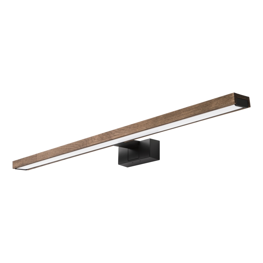 Brilagi - LED Kylpyhuoneen peilivalaisin WOODY MIRROR 3-in-1 LED/15W/230V 80 cm IP44 musta/tammi-saksanpähkinä