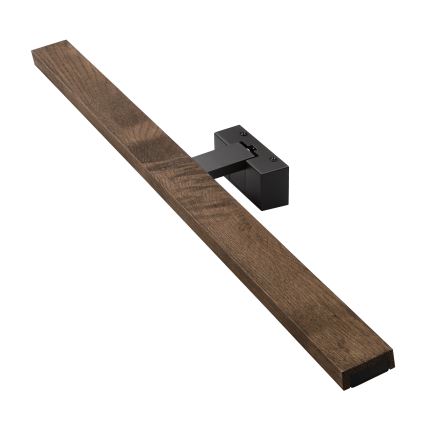 Brilagi - LED Kylpyhuoneen peilivalaisin WOODY MIRROR 3-in-1 LED/15W/230V 80 cm IP44 musta/tammi-saksanpähkinä