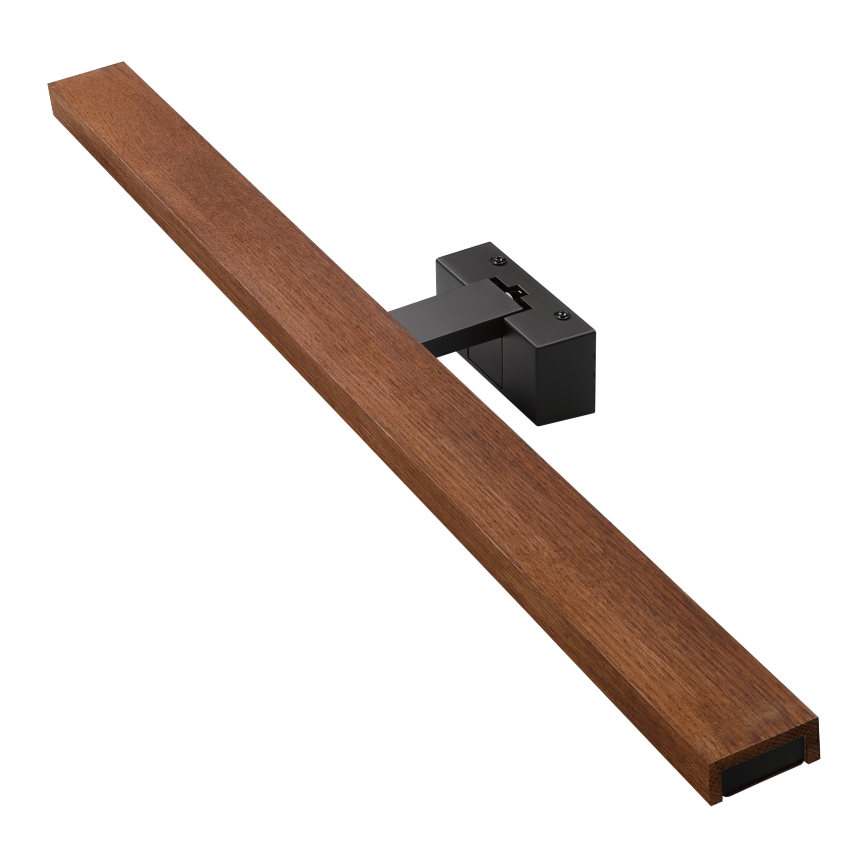 Brilagi - LED-kylpyhuoneen peilivalaisin WOODY MIRROR 3-in-1 LED/15W/230V 80 cm IP44 musta/tammi-kirsikka