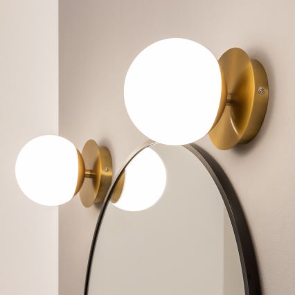 Brilagi - LED-kylpyhuoneen seinävalaisin BALL LED/6W/230V 3000/4000/6500K IP44 kultainen