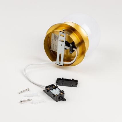 Brilagi - LED-kylpyhuoneen seinävalaisin BALL LED/6W/230V 3000/4000/6500K IP44 kultainen