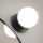 Brilagi - LED-kylpyhuoneen seinävalaisin BALL LED/6W/230V 3000/4000/6500K IP44 musta