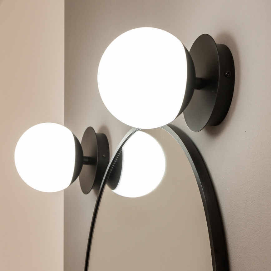 Brilagi - LED-kylpyhuoneen seinävalaisin BALL LED/6W/230V 3000/4000/6500K IP44 musta