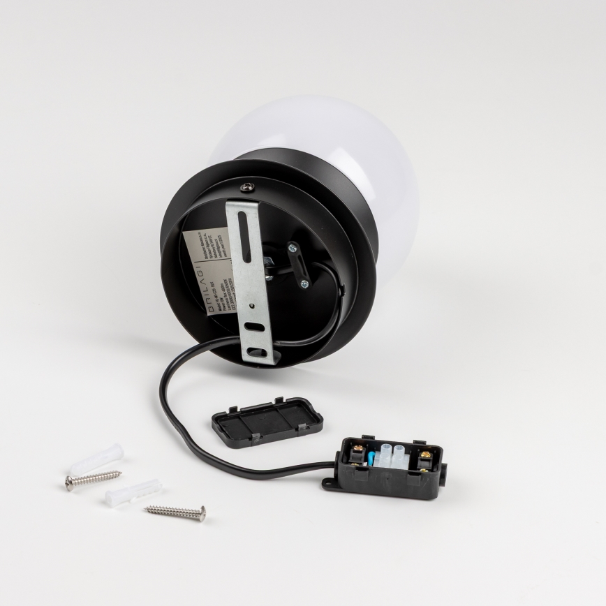 Brilagi - LED-kylpyhuoneen seinävalaisin BALL LED/6W/230V 3000/4000/6500K IP44 musta