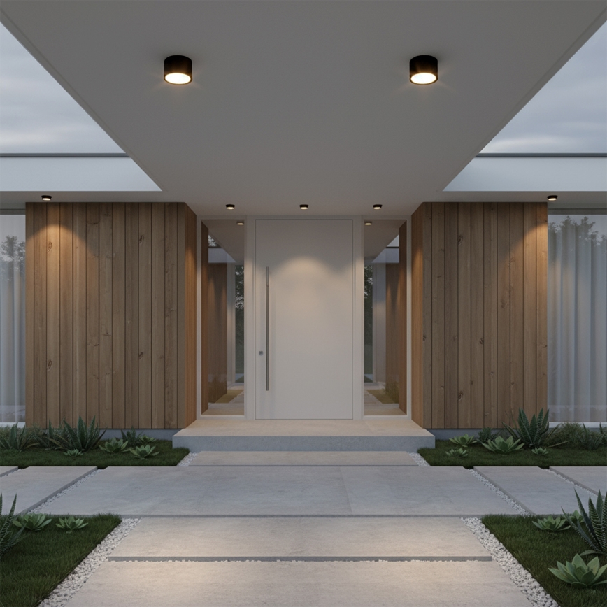 Brilagi - LED Kylpyhuoneen spottivalaisin SMOOTH 1xGX53/15W/230V musta IP65