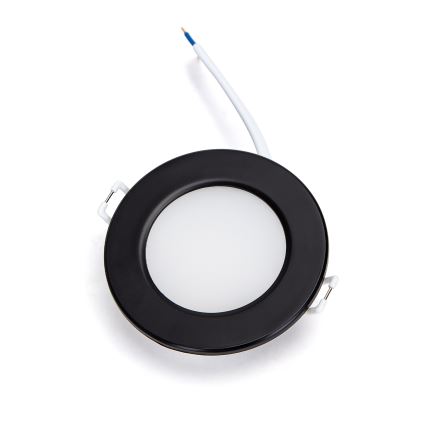 Brilagi - LED-kylpyhuoneen upotettava alasvalo LED/4,8W/230V 3000K musta IP65