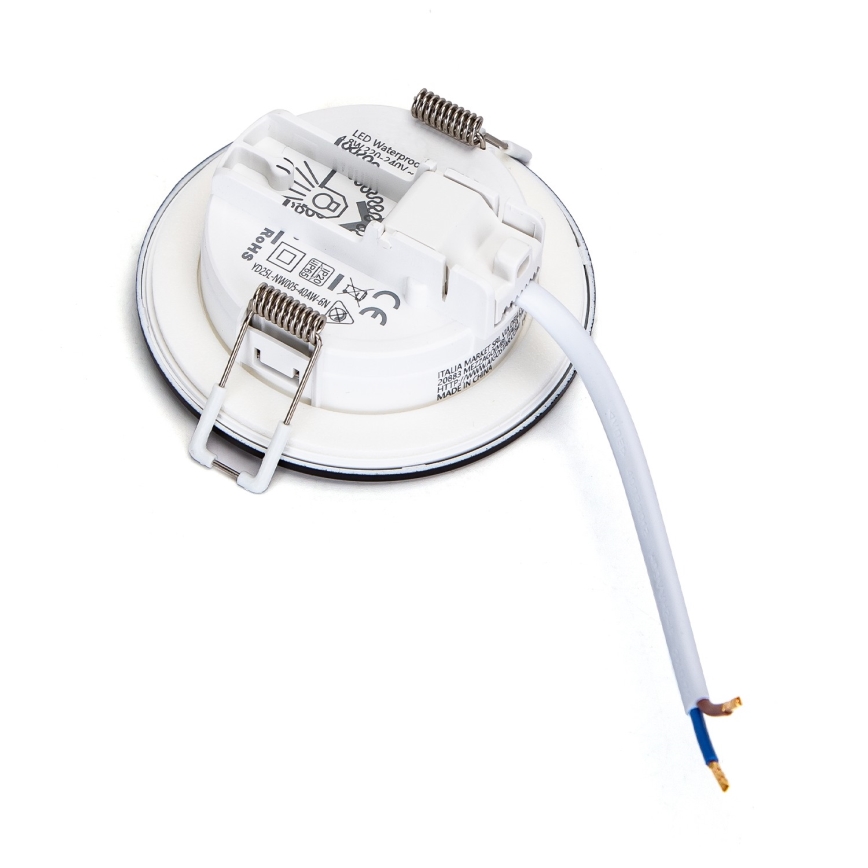 Brilagi - LED-kylpyhuoneen upotettava alasvalo LED/4,8W/230V 3000K musta IP65