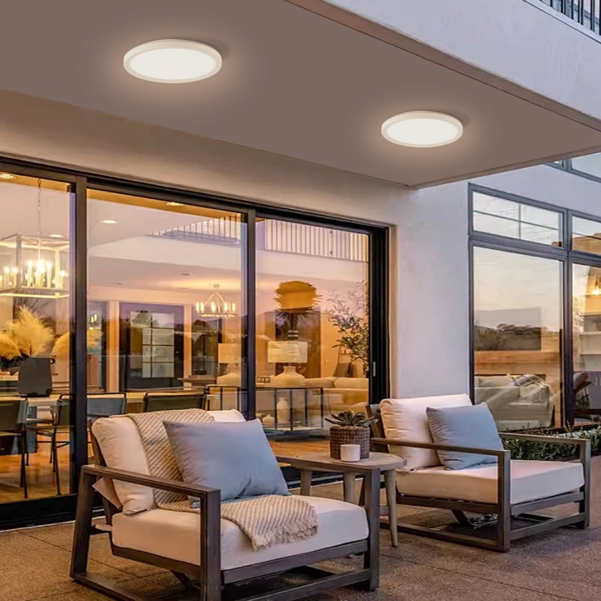 Brilagi - LED-kattovalaisin kylpyhuoneeseen ULTRA SLIM LED/12W/230V halkaisija 22,5 cm valkoinen IP54